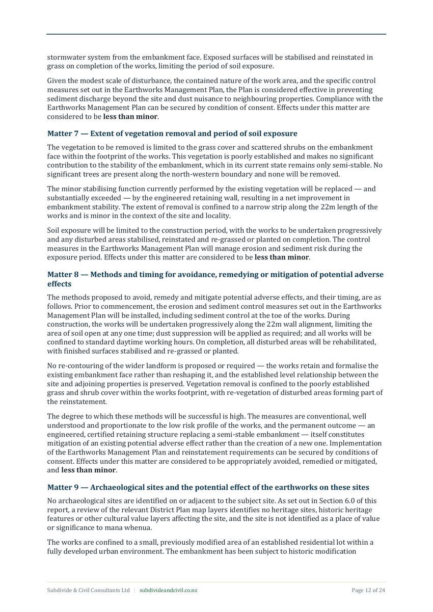 AEE effects assessment page