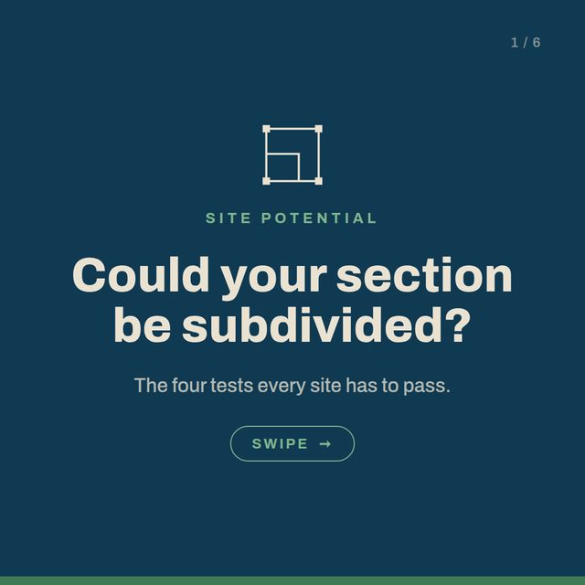 Could your section be subdivided? The four tests