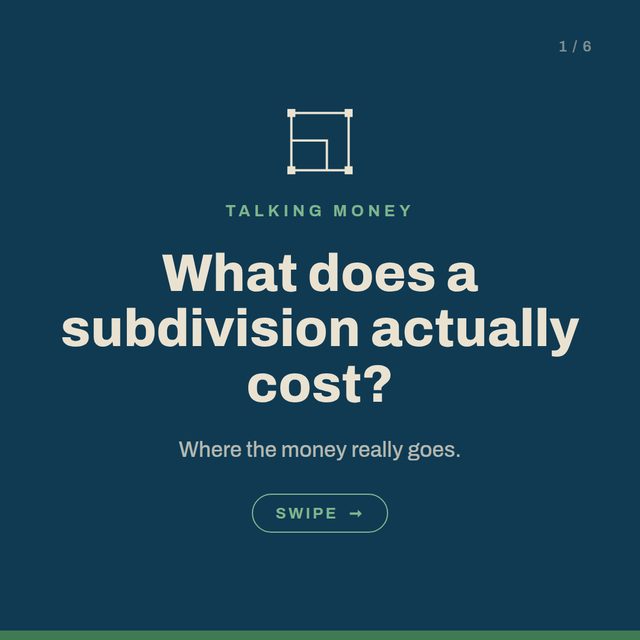 What does a subdivision actually cost?